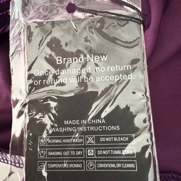 Elegant Babalet Purple Velvet Women's Top M NWT - Picture 8 of 9